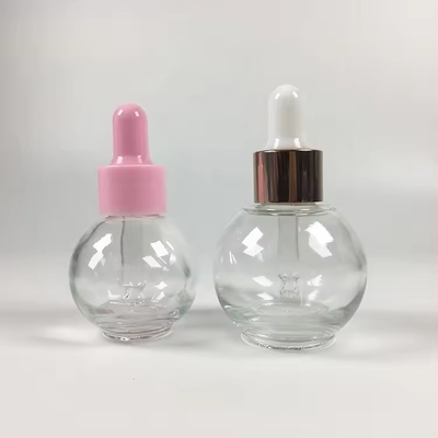 ボール形 20ml 30ml ピンク 香水 空の化粧品 エッセンシャルオイルドロッパーボトル