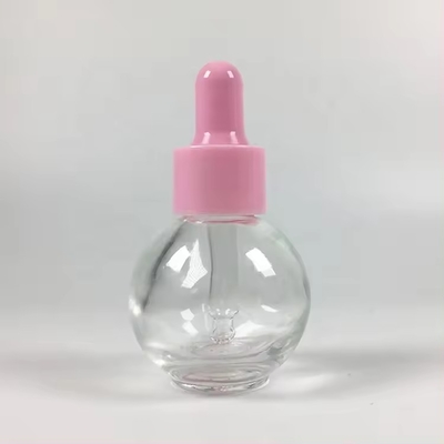 ボール形 20ml 30ml ピンク 香水 空の化粧品 エッセンシャルオイルドロッパーボトル