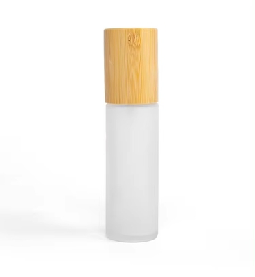 30ml 50ml 60ml フロストグラスミストスプレーボトル バンブーキャップ 30ml-D37*H103