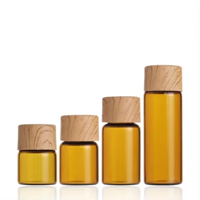 1ml 2ml 3ml 5ml アンバーガラス 香水瓶 スクロールキャップ 化粧水瓶
