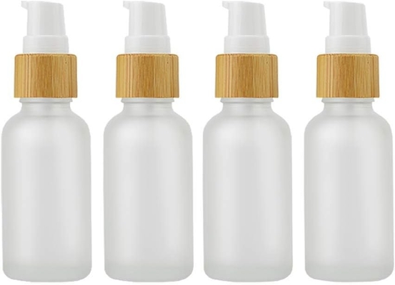 30ml 凍結ガラスローション ボトル 旅行ポンプ ボトル 化粧品 ガラス ボトル
