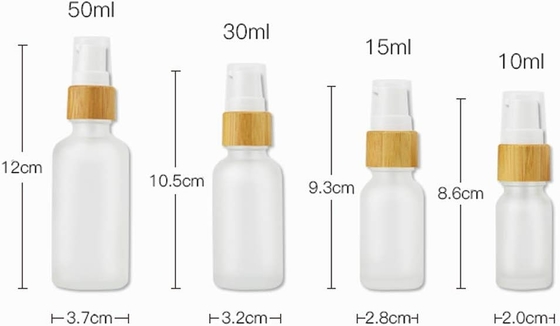 30ml 凍結ガラスローション ボトル 旅行ポンプ ボトル 化粧品 ガラス ボトル