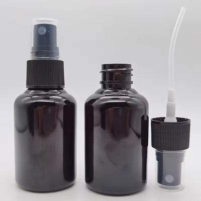 50ML PET 鮮やかな黒いプラスチック化粧水スプレーボトル