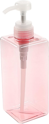 650ml 空のピンクシャンプー シャワーゲル ボトル ペット用プラスチック化粧品 ボトル コンテナ