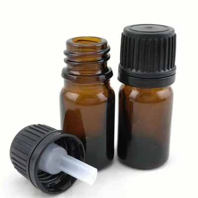 10ml 20ml 30ml エッセンシャルオイルのガラスボトル スクリューキャップ 空のアンバーガラス