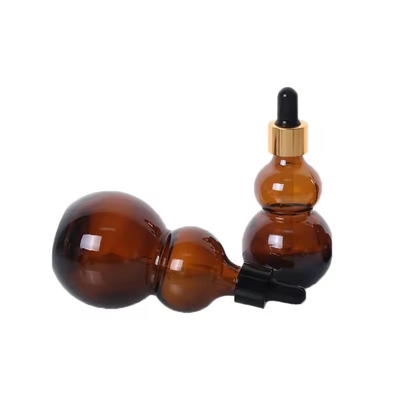 15ml 30ml アンバーガラスドロッパーボトル 髪と体油のためのエッセンシャルオイルボトル