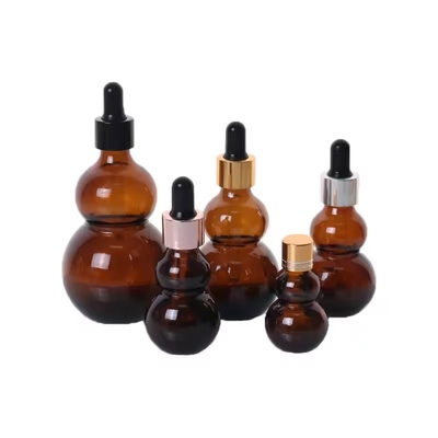 15ml 30ml アンバーガラスドロッパーボトル 髪と体油のためのエッセンシャルオイルボトル