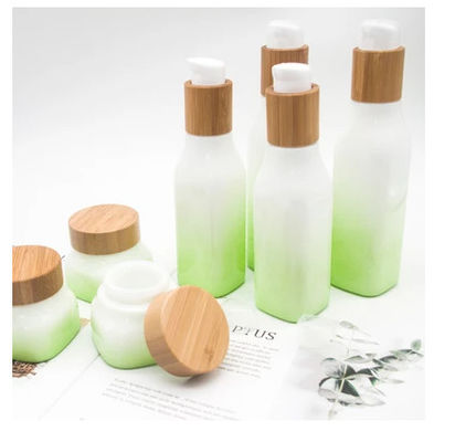 100ml 43mmのガラス化粧品のびんのローション タケふたが付いている43/410の化粧品の瓶