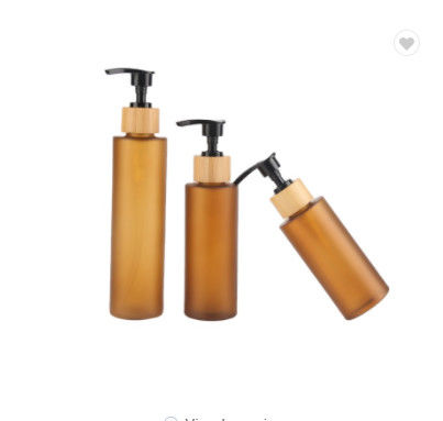 200ml 24mmの化粧品のこはく色のガラス精油のびんは24/410 3.4ozを震動させる