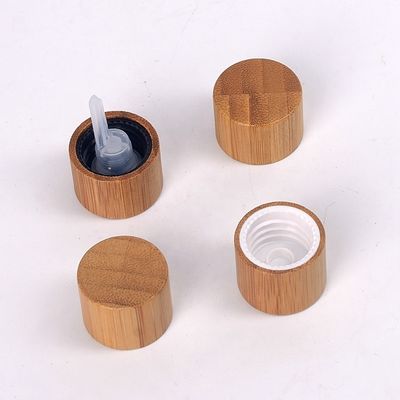こはく色の装飾的な18 410精油の点滴器は10ml 18mmをびん詰めにする