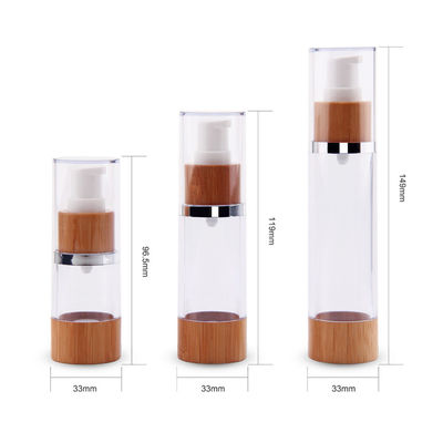 0.5oz 30mlの空気のないポンプは33/410化粧品の包装の33mmをびん詰めにする