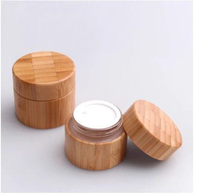 20g 15mlの空の化粧品は化粧品のためのタケ容器を肋骨で補強した3ozを震動させる