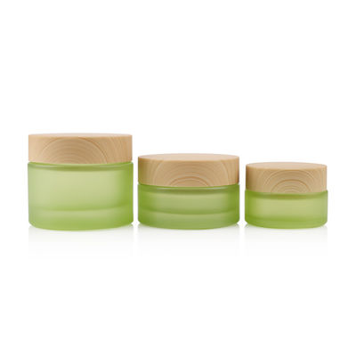 50g白い18mmガラス化粧品は20ml 18/400表面クリームの瓶をびん詰めにする