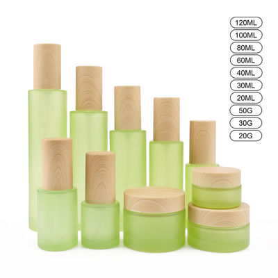 50g白い18mmガラス化粧品は20ml 18/400表面クリームの瓶をびん詰めにする