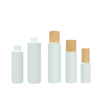 24/415の白い140ml 55gのプラスチック化粧品はふたが付いている容器をびん詰めにする