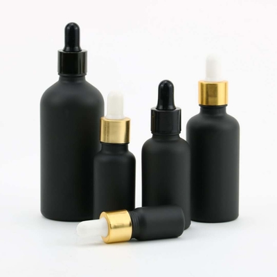 5ml 10ml 15mlの精油は曇らされる点滴器との無光沢の黒をびん詰めにする